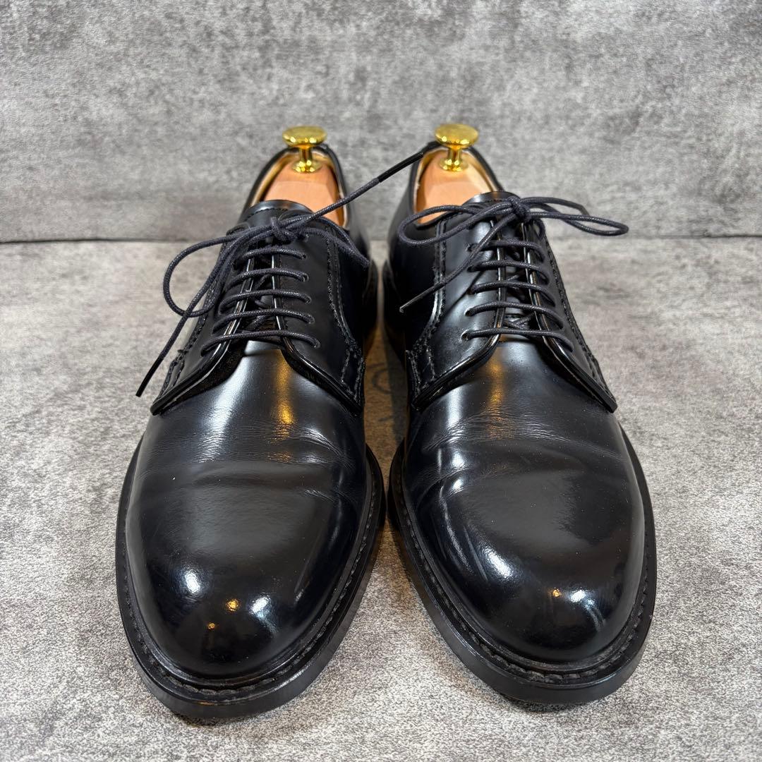 HARUTA ハルタ　ポストマンシューズ　レザー　プレーントゥ　黒　25.5cm