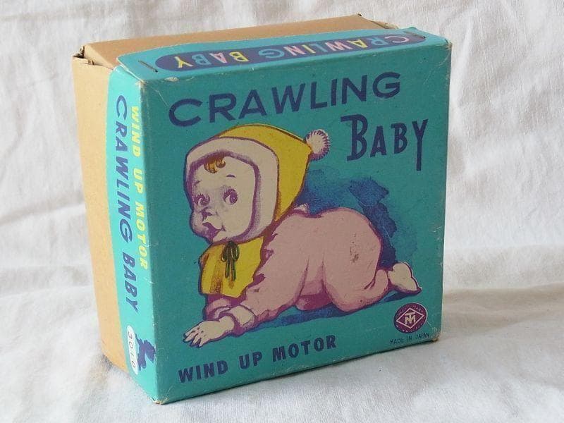 ハイハイベビー ゼンマイ 1950年代 増田屋　日本製【箱付き】昭和レトロ