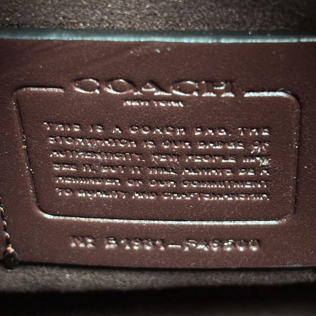 COACH コーチ 49500 ゾーイ 2way ショルダーバッグ レザー 黒