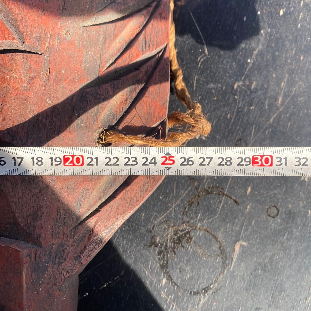 特大魚板 魚鼓 魚鐘 年代物 アンティーク インテリア 幅83cm - メルカリ