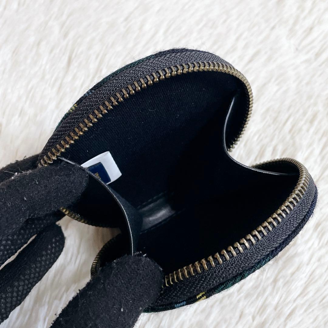 極美品 希少 ポロラルフローレン ロゴ タータンチェック 丸型 ケース