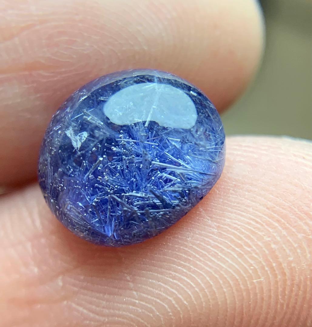 T*y様 WO1218 濃い青 デュモルチェライトインクォーツ ルース