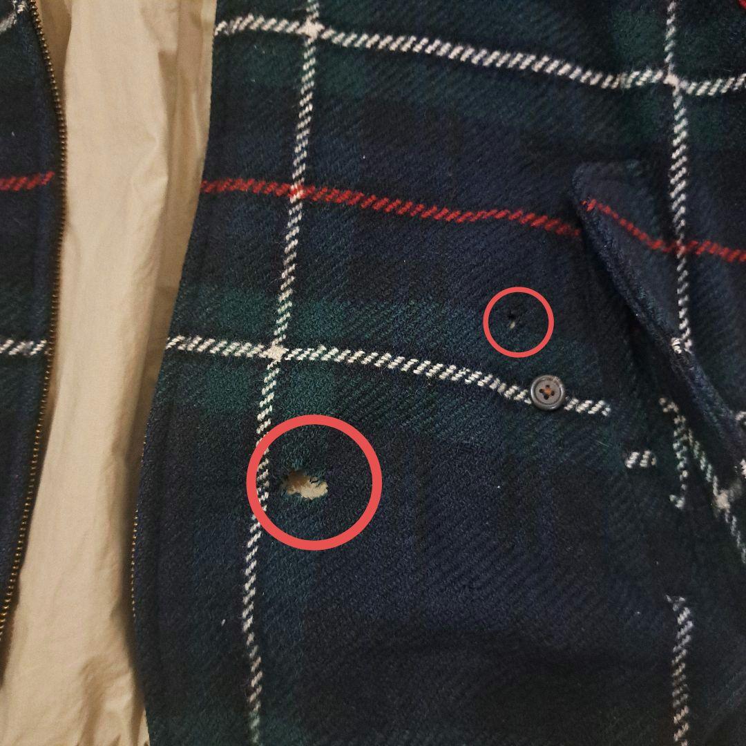 訳あり特価 ポロラルフローレン タータンチェック ウール ハリントン