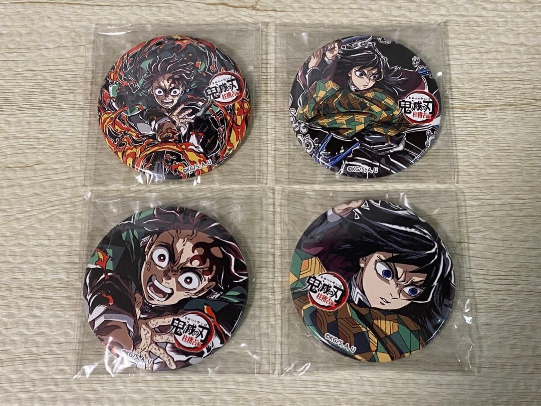 鬼滅の刃 缶バッジ 4個セット コミケ C104 エンドロール 炭治郎 義勇