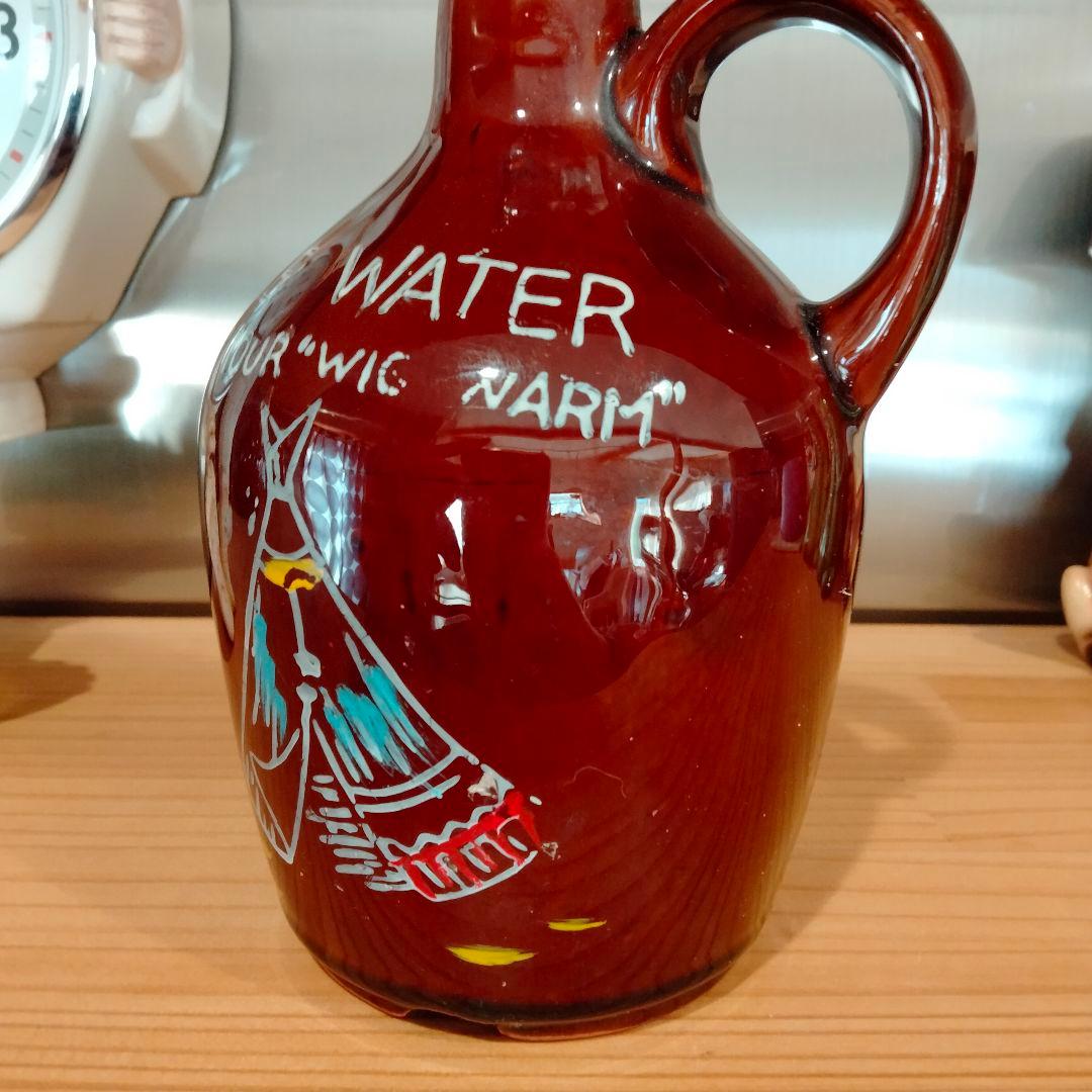 ビンテージ インディアン デカンタ 置物 ナバホ ハーレー 3の通販はau