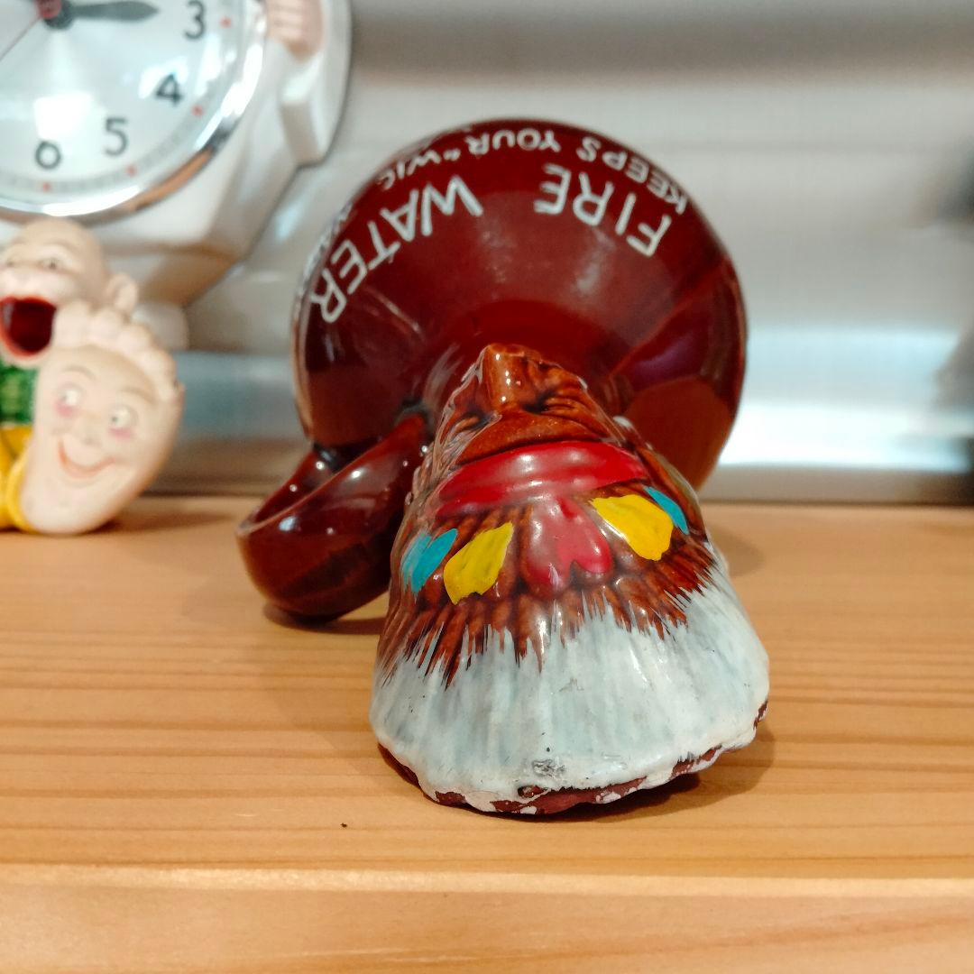 ビンテージ インディアン デカンタ 置物 ナバホ ハーレー 3の通販はau