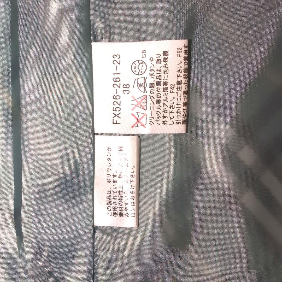 ✨美品 バーバリー ブルーレーベル 水色 チェック柄 ひざ丈スカート ベルト付き