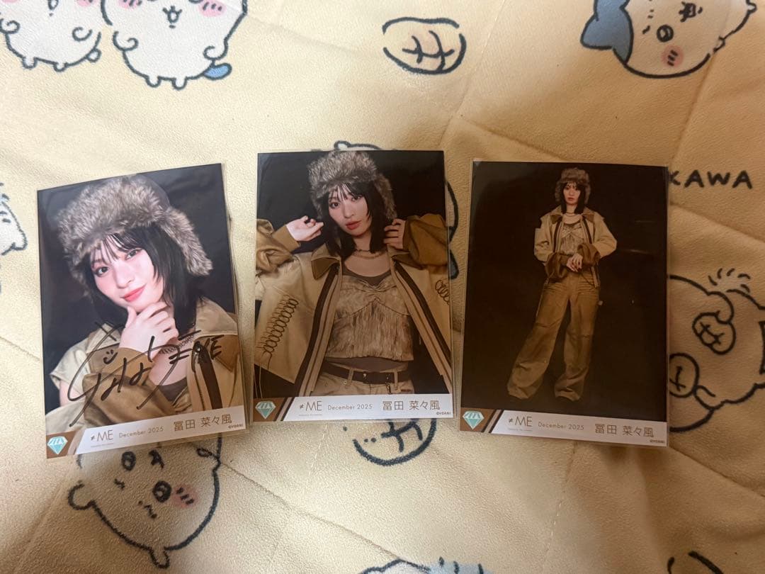 ≠ME ノイミー 冨田菜々風 排他的ファイター 歌唱衣装 生写真 直筆 サイン