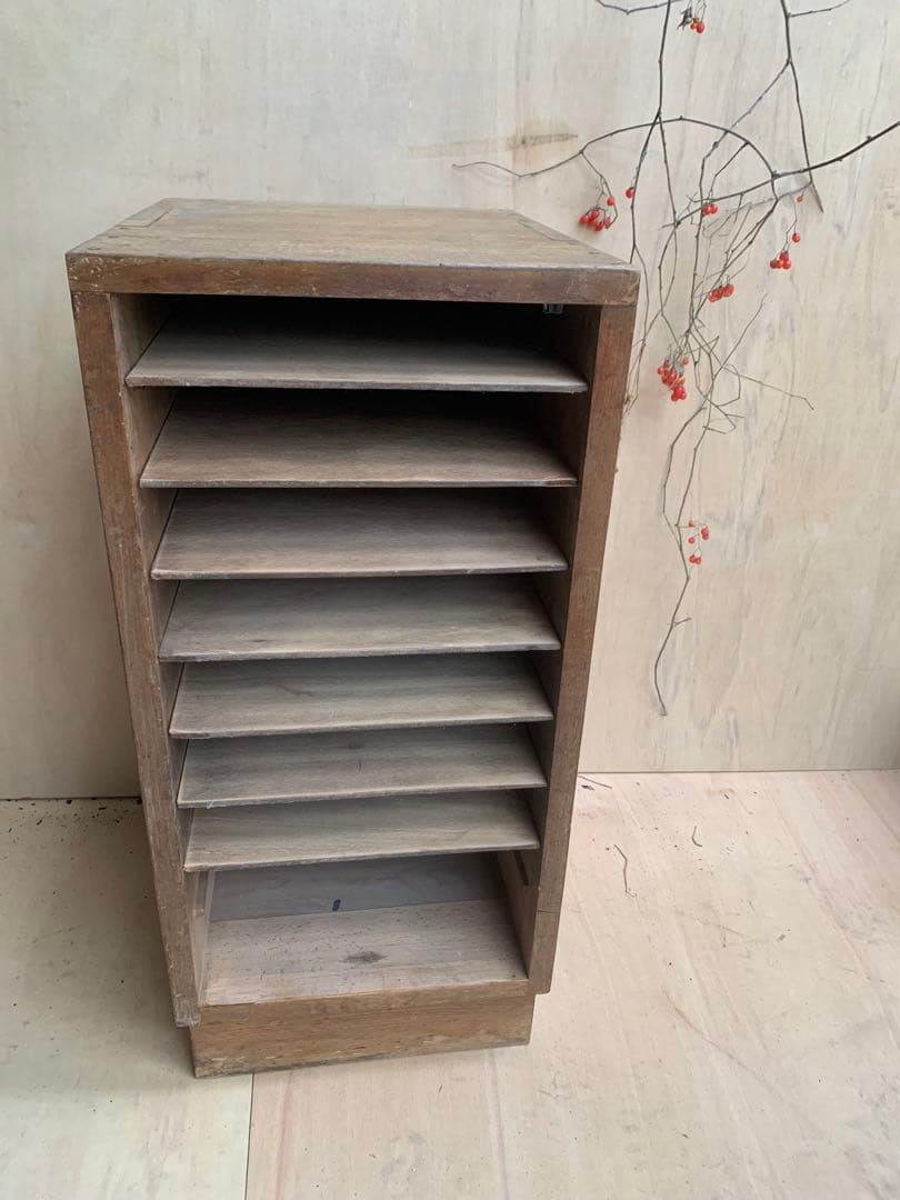 イギリス アンティーク 家具 マガジンラック 新聞/楽譜入れ 収納 6803c