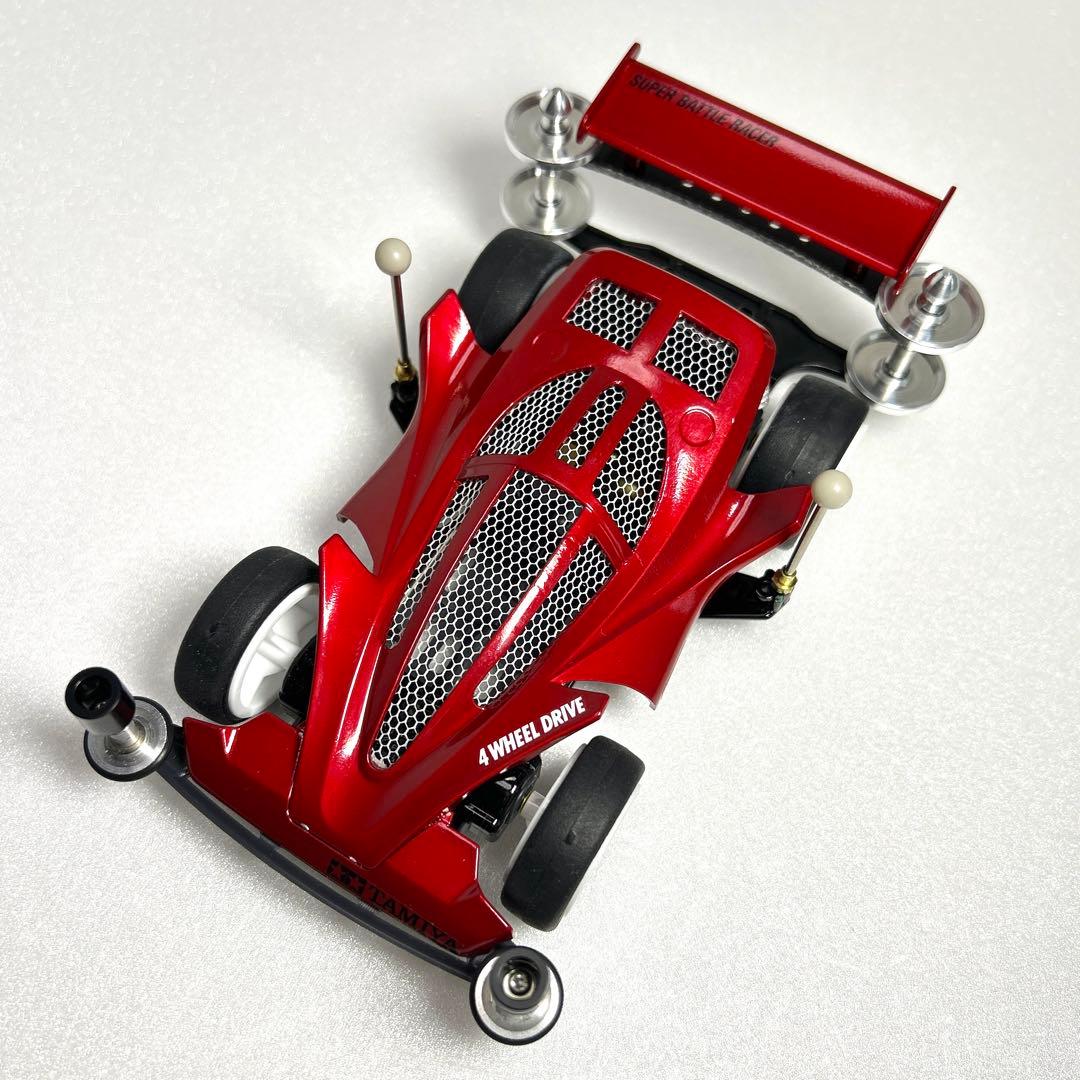 ミニ四駆ビッグバンゴーストタミヤ完成品肉抜キャンディ塗装スーパー1