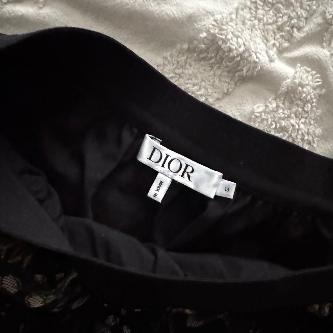 Dior キッズ　花柄シフォンスカート 定価16万