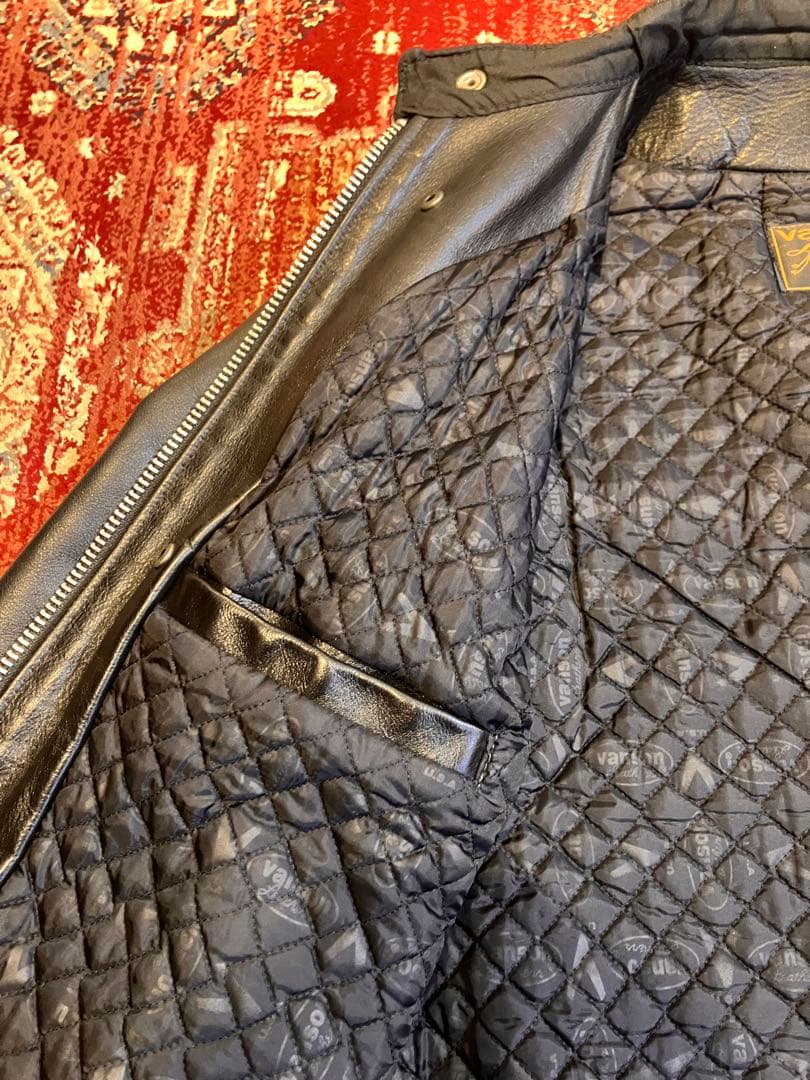 vanson 42 シルバーカスタム レザー シングルライダース キルティング