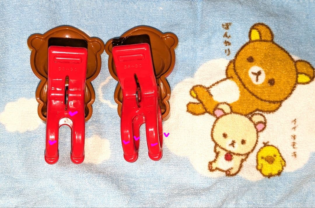 ♡激レア♡リラックマ♡ダイカット♡洗濯バサミ 7個♡超激レア