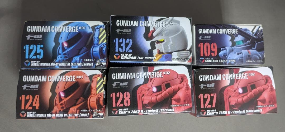 機動戦士ガンダム origin系 6種セット ガンダム コンバージ [匿名発送]