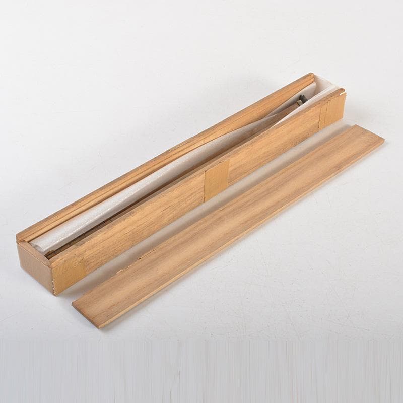 茶道具　徳全造　黄銅　鳥頭飾　火箸　共箱　C　6258