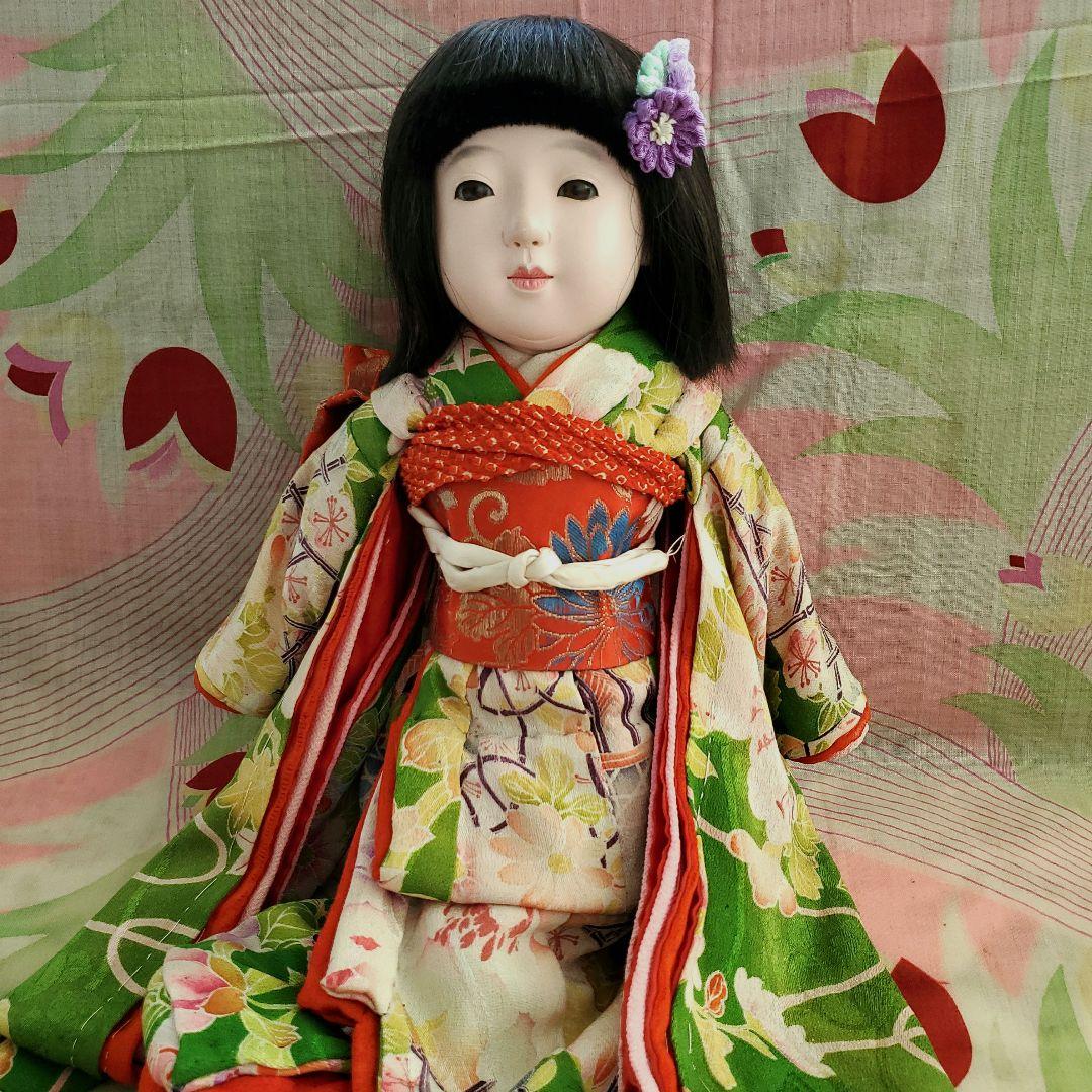 昭和初期市松人形 光龍斎滝澤義豊 12号42㎝ オールオリジナル