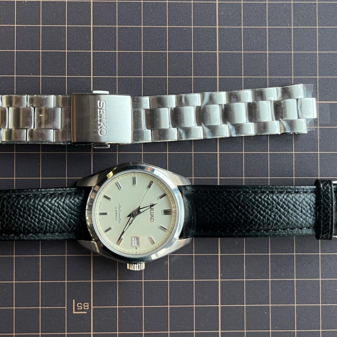 SEIKO メカニカル 自動巻 SARB035 文字盤ホワイト 裏スケルトン