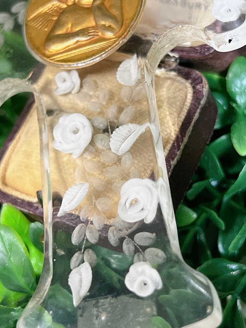 フランス アンティーク 十字架 クロス 薔薇 天使