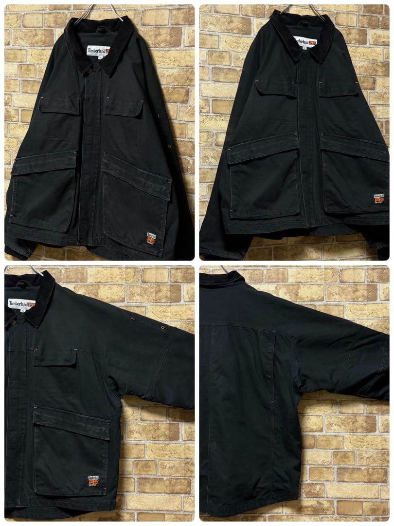 ティンバーランド　プロシリーズ　ダックジャケット　アウトドア　黒　ブラック　XL