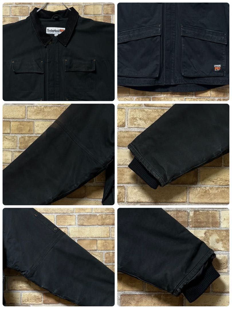 ティンバーランド　プロシリーズ　ダックジャケット　アウトドア　黒　ブラック　XL