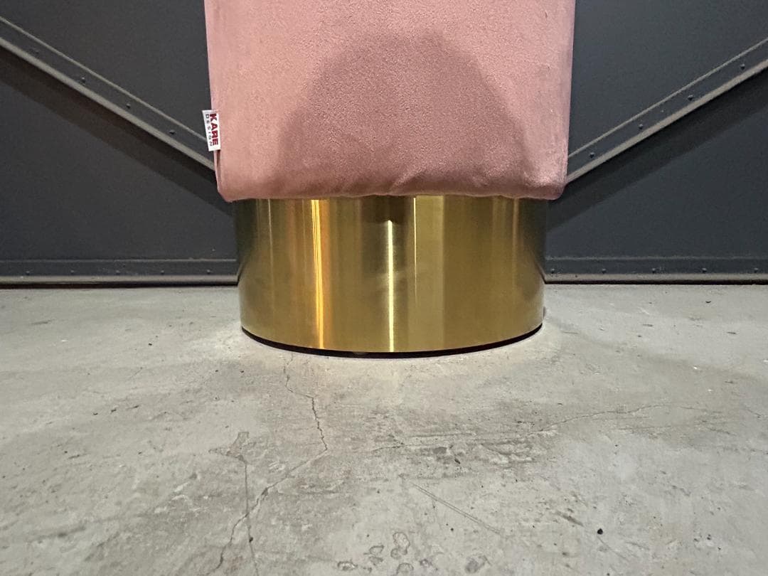 【廃番レア】KARE / カレ｜チェリー モーブ ブラス｜オットマン・スツール