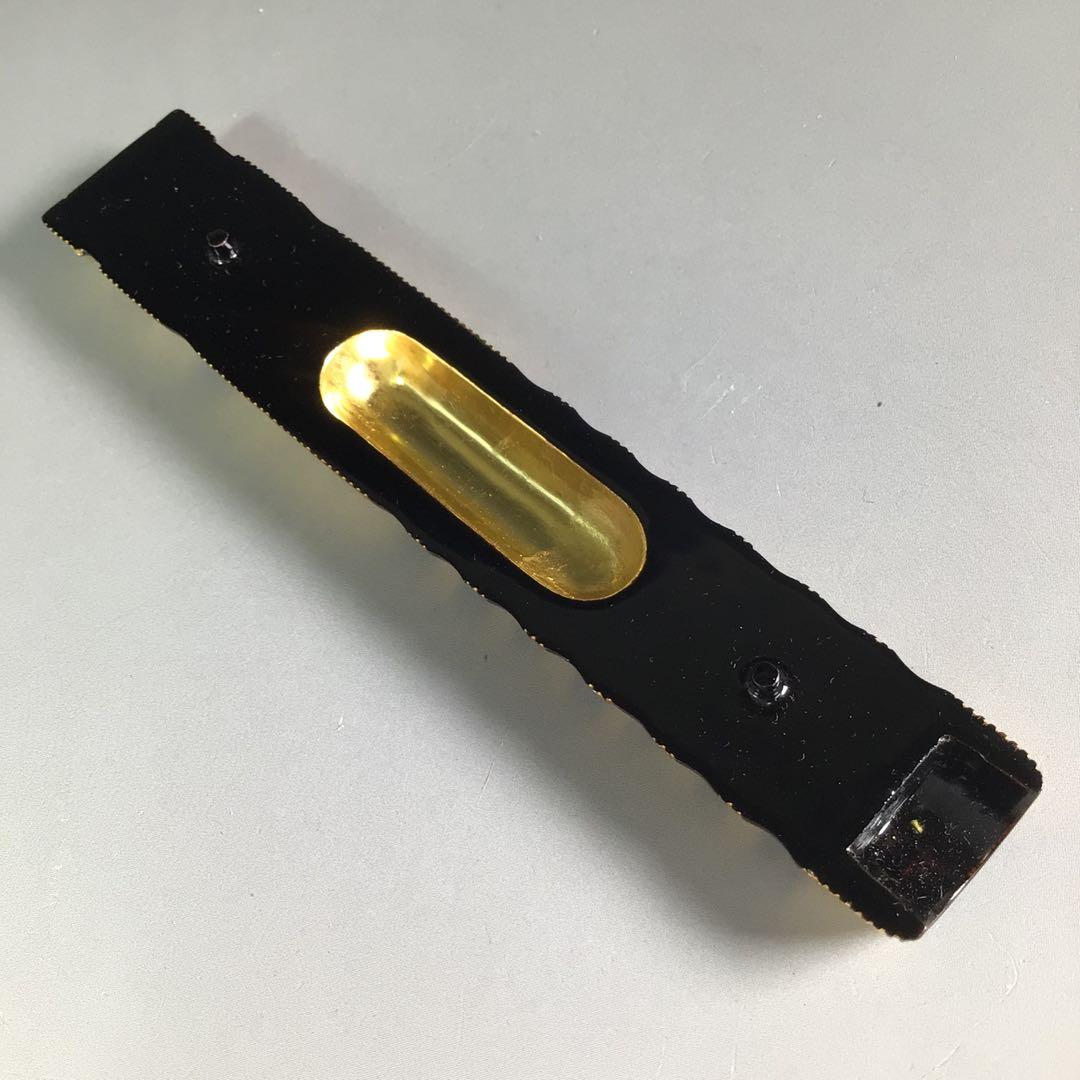 Ｒ６６４　香合　『北村葵春作』『木製』『内金地』『笛香合』　共箱　茶道具