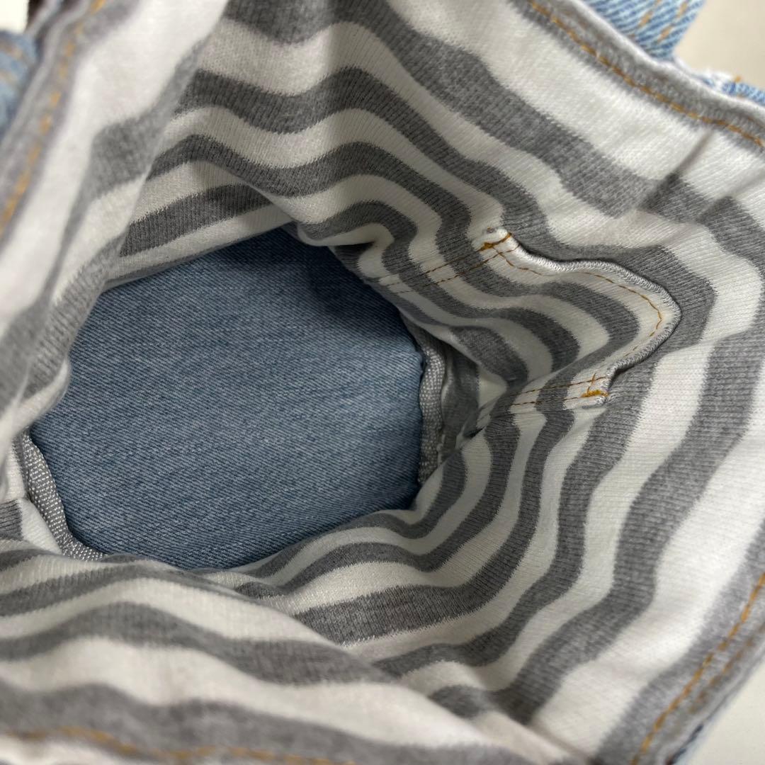 美品】ルシアンエサヨ キャリーバッグ ハンド デニム バケツ型