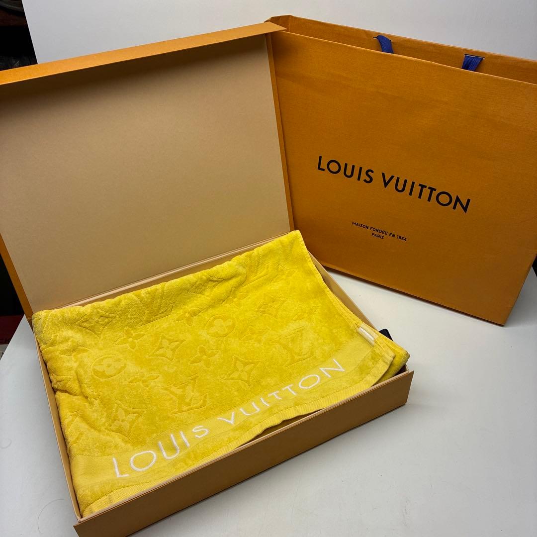 LOUIS VUITTON ルイヴィトン ビーチタオル イエロー 【SALE】