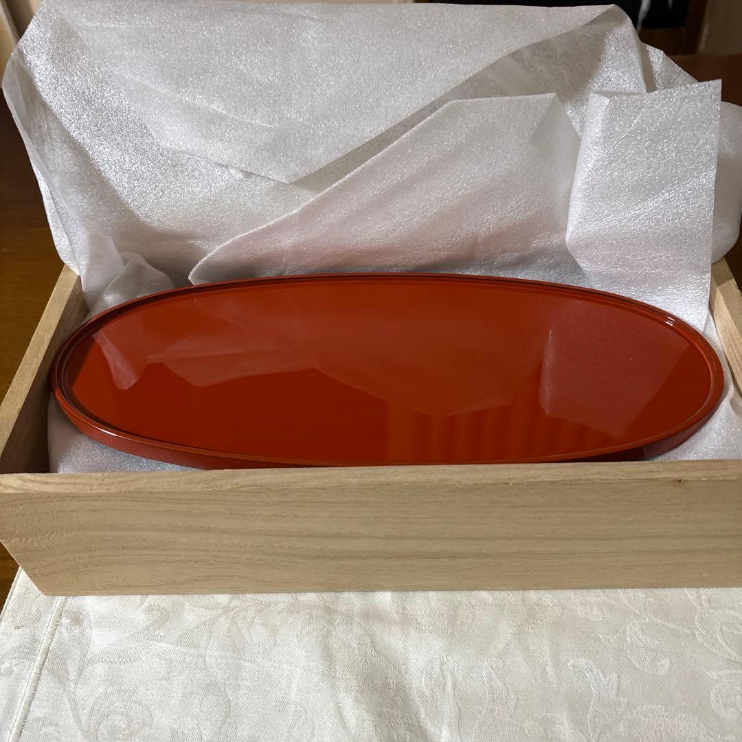 輪島塗 慶塚 お盆 前菜盆 5客 オーバル 2025年最新】輪島塗 慶塚の