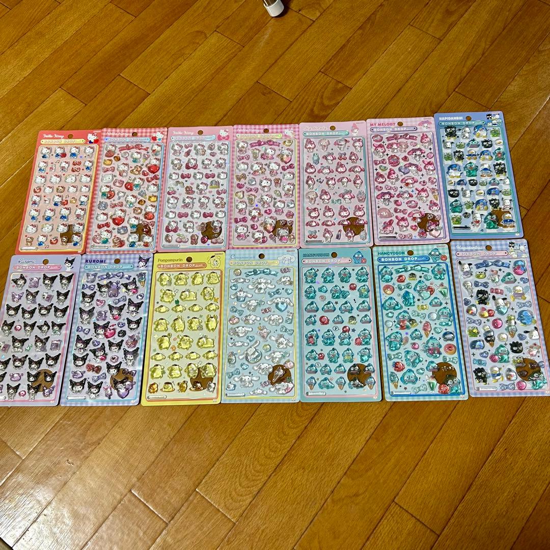 サンリオシールまとめ売り　74枚
