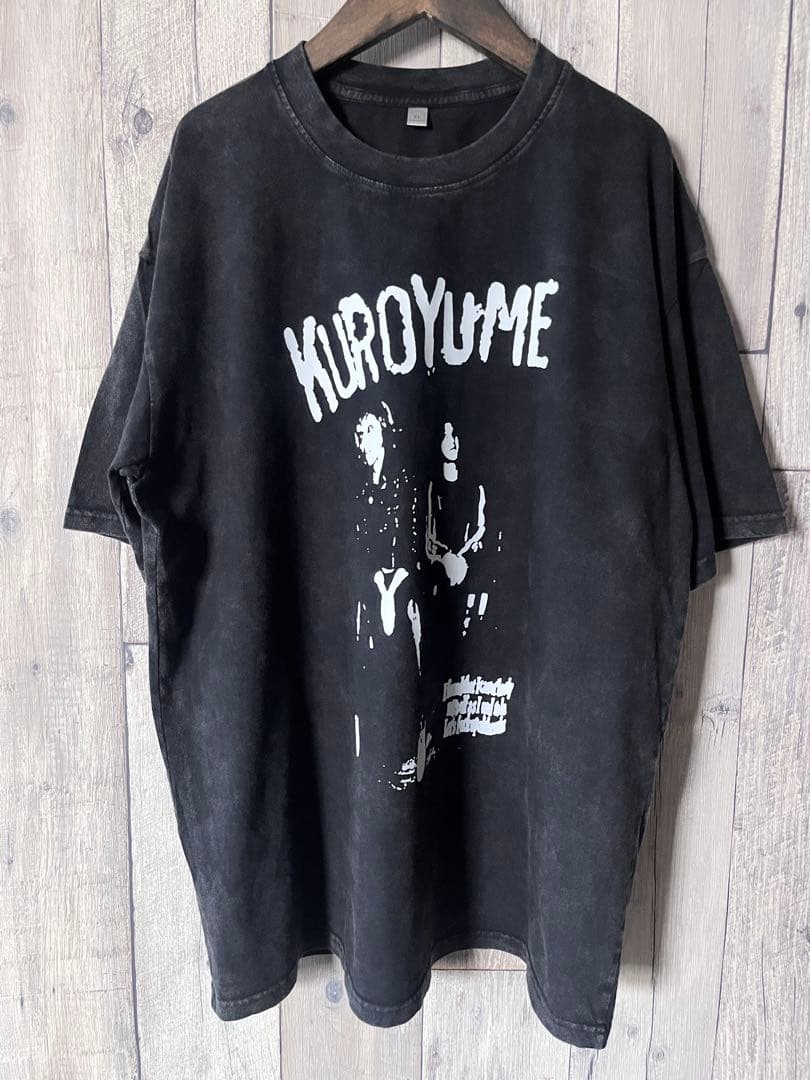KUROYUME ビンテージ加工 Tシャツ 黒夢 黒夢 Tシャツ CORKSCREW サイズ