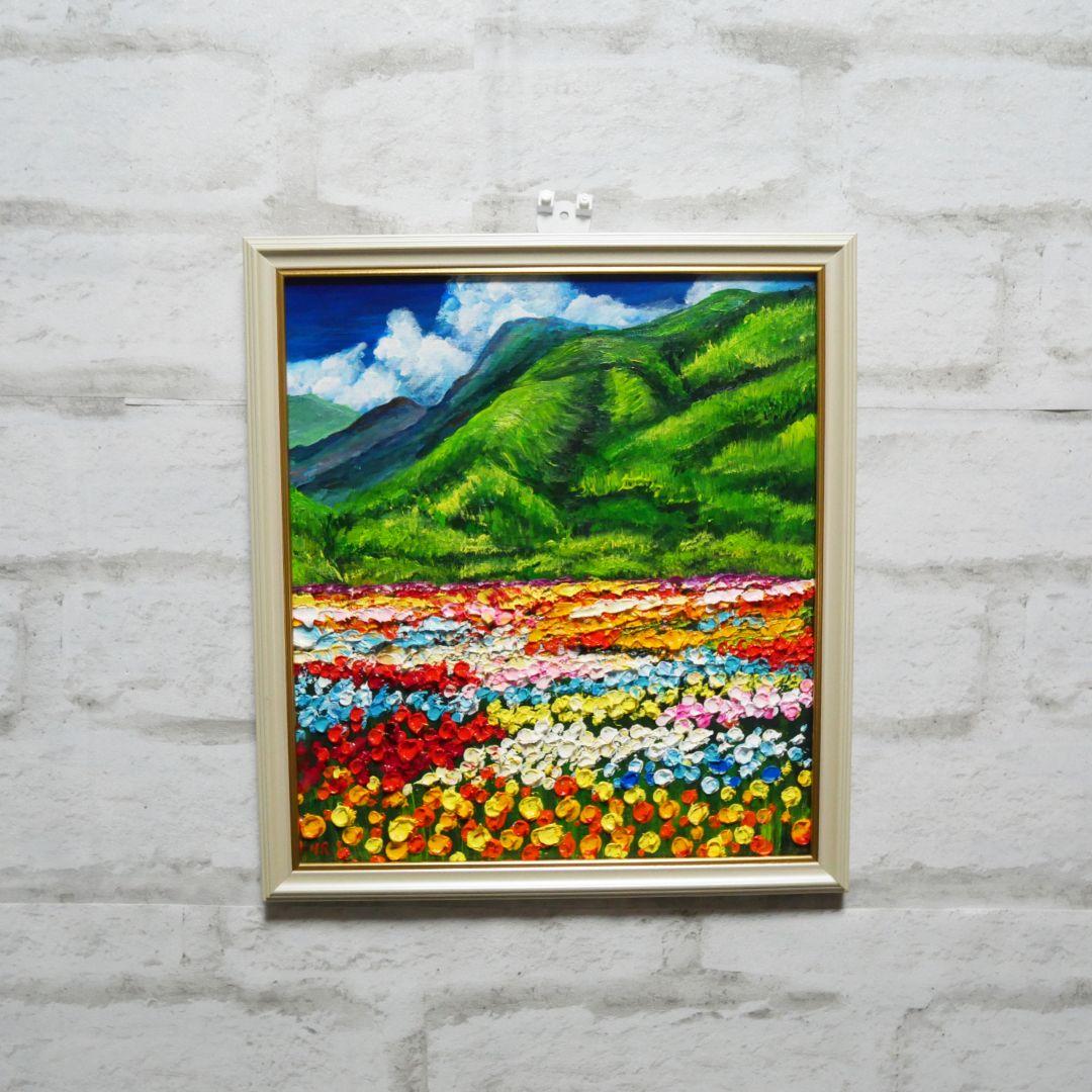 油絵 絵画 【flower park】