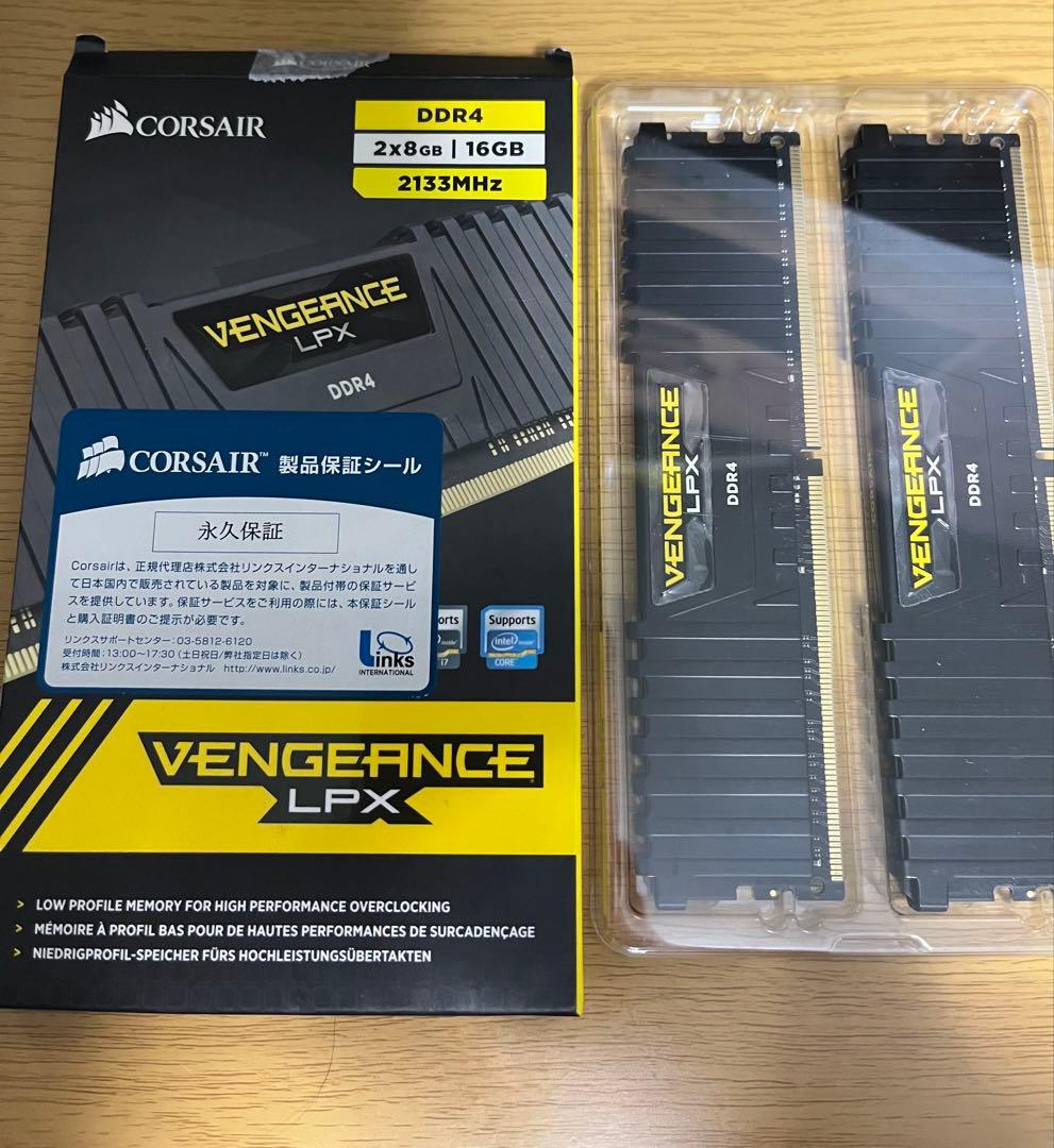 コルセア vengeance LPX 16gb(8gb×2) ddr4 2133 - メルカリ