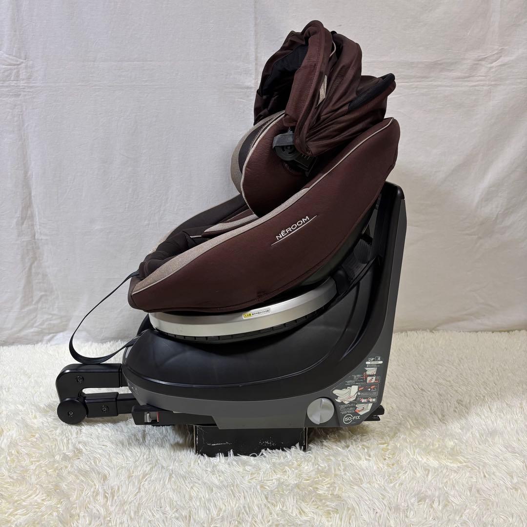 極美品 Combi ネルーム ISOFIX エッグショック NF-700 茶
