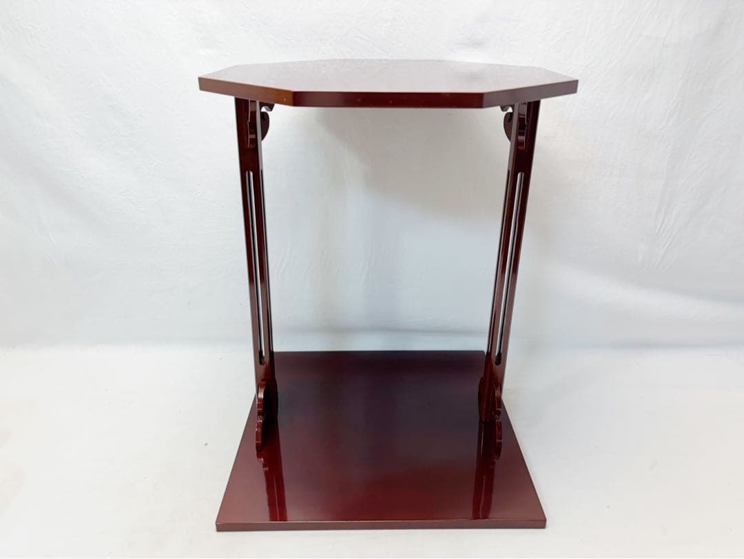 ほぼ未使用 茶道具 塗師 陽斎作 木製溜塗 寿棚 淡々斎好写し 組み