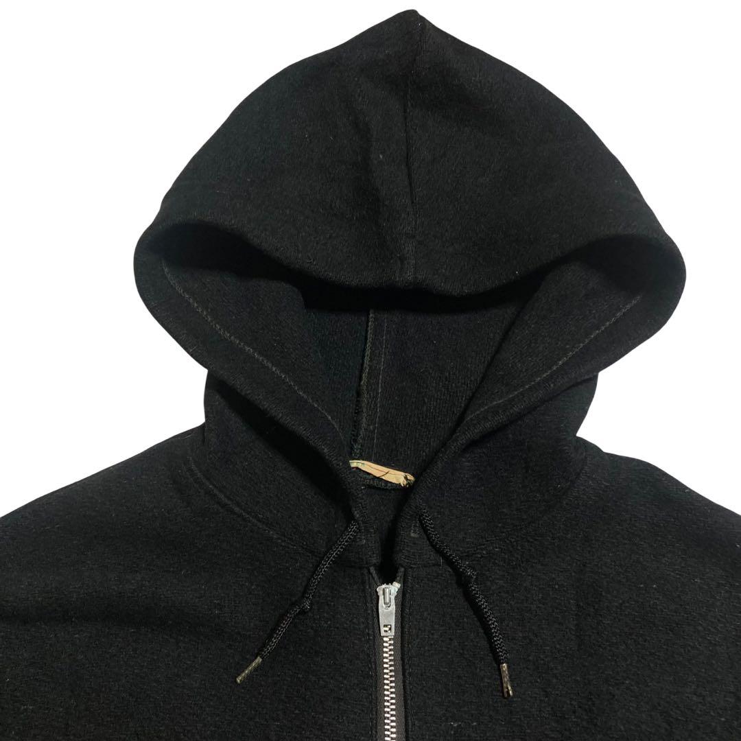 ビンテージ 60s アノラック パーカー ウール 黒 フーディー ジャケット