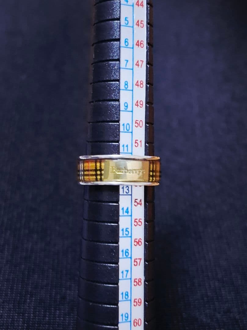 BURBERRY バーバリー SILVER刻印 ノバチェック 指輪 リング