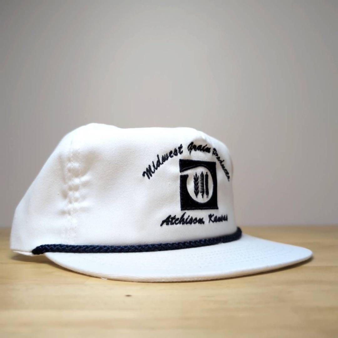 USA製80s-90s デッドストック ロープキャップ 企業ロゴ