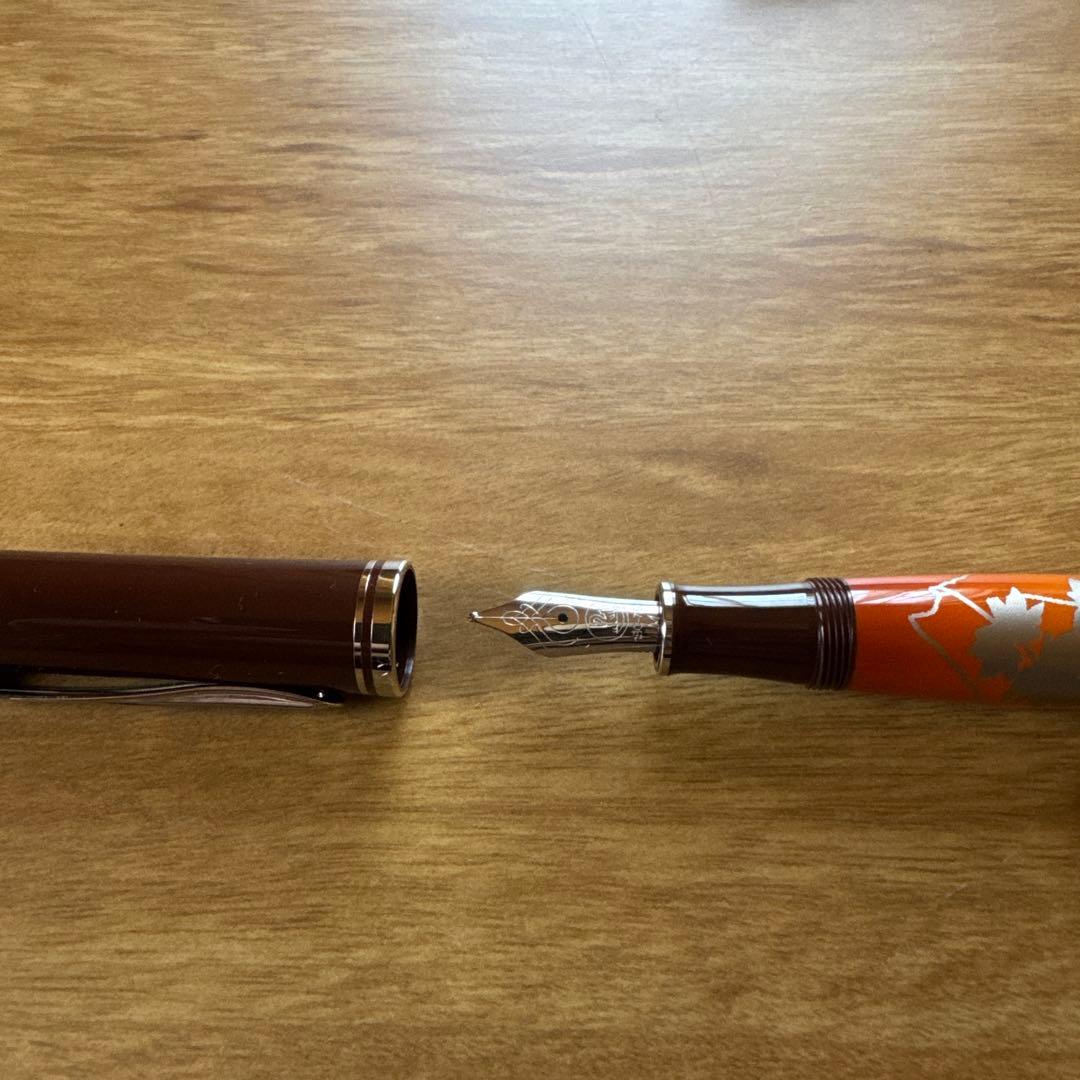 Pelikan特別生産品M640 インディアンサマー 万年筆Mニブローラー