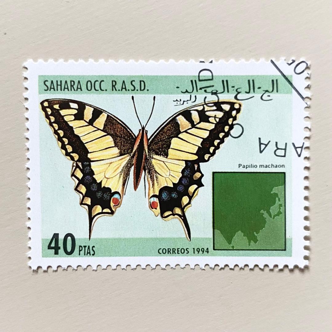 外国切手19枚（世界の蝶切手） - メルカリ