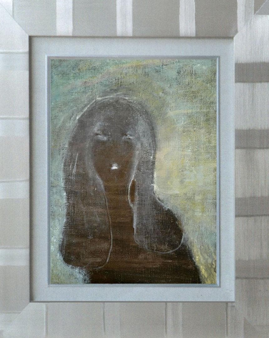 油絵 菅家令子 絵 絵画 インテリア F4-100512 人物 女性像