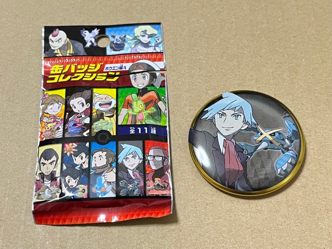 缶バッジコレクション ホウエン編A ダイゴ メタグロス ダイゴ＆メガ