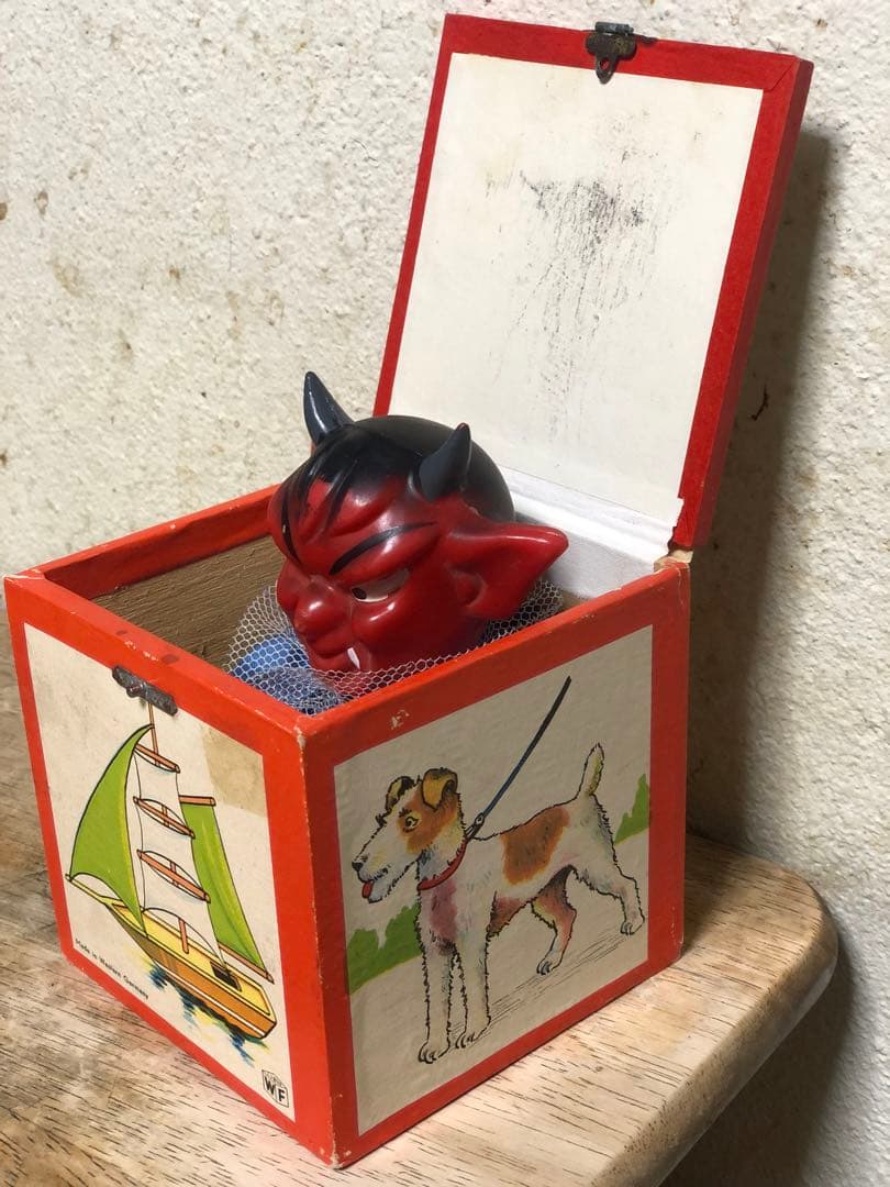 ビンテージ デビル 悪魔 ハロウィン ミッドセンチュリー レトロ モンスター