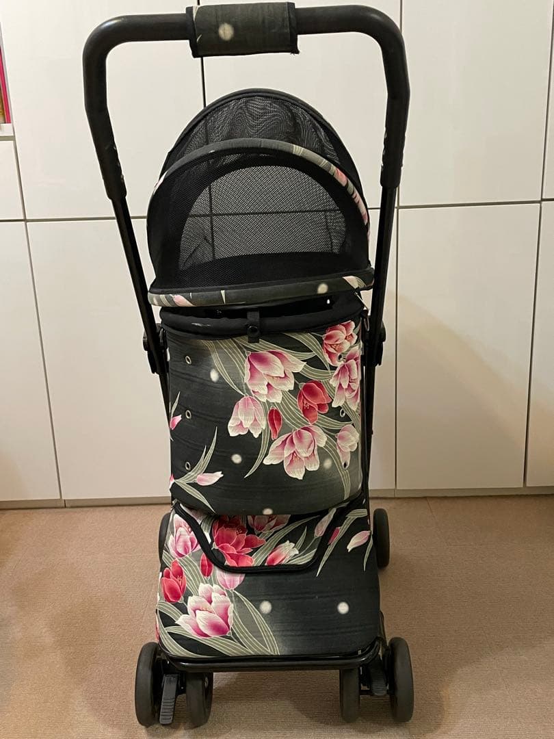 値下げ中！ 【唯一無二！】天使のカート（シャンアンジュ） 浴衣の花柄