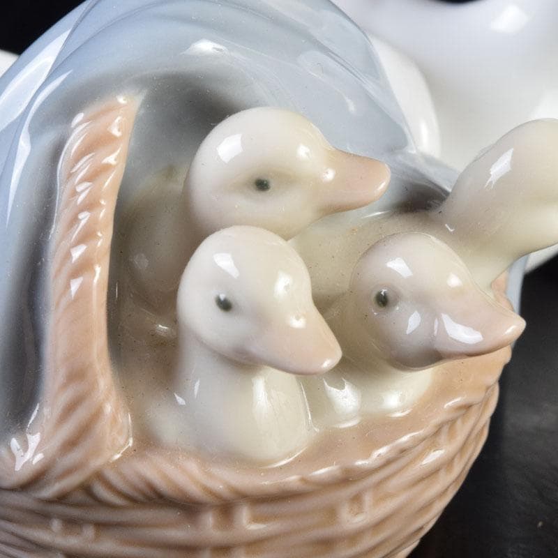 リヤドロ LLADRO アヒルの親子 置物 箱付 C 8710 リヤドロLLADRO 置物