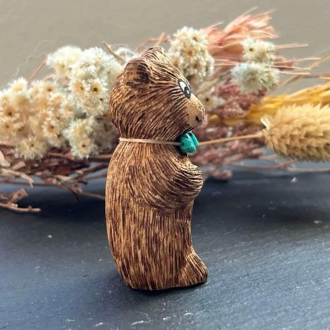 フェティッシュ ネックレス 熊 ズニ族 インディアンジュエリー