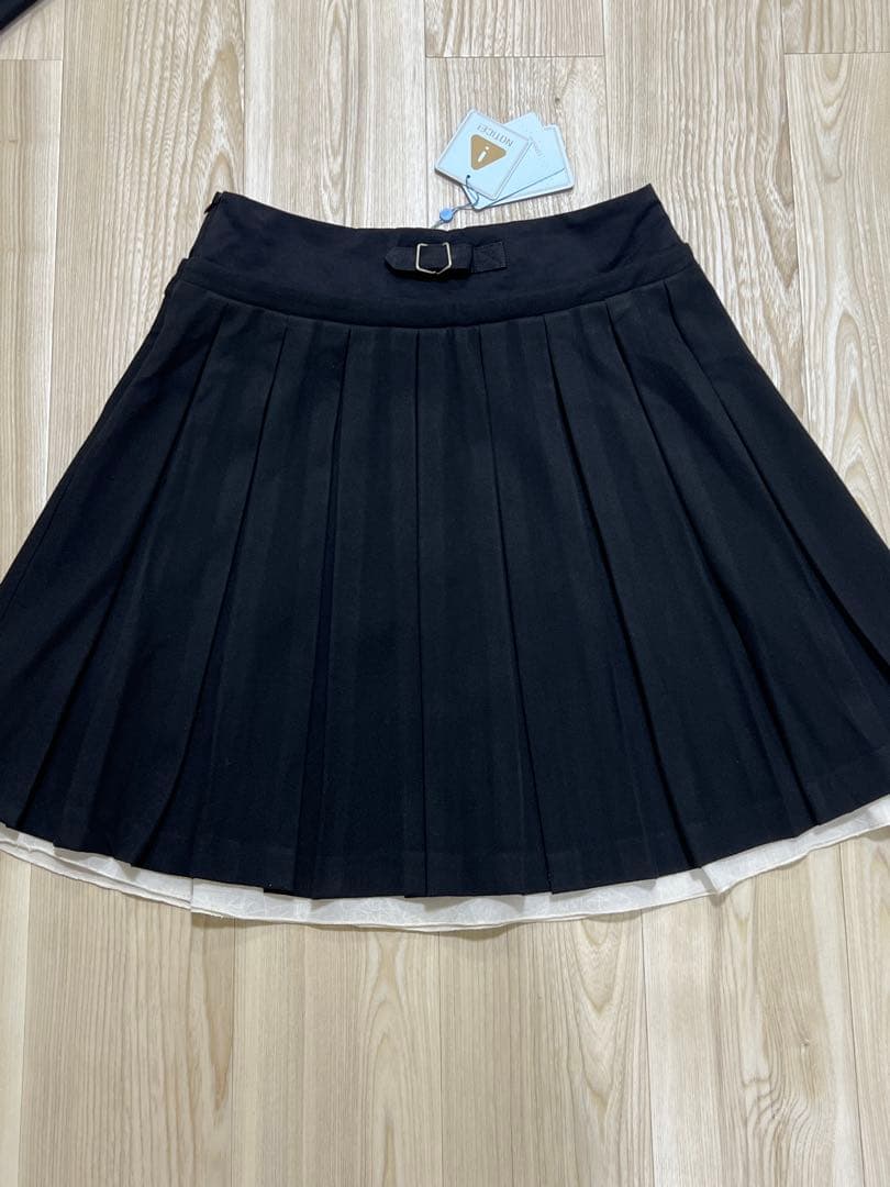 COYSEIOコイセイオ プリーツスカートブラック/サイズ0