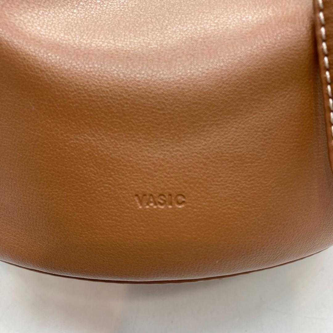 ▼美品　vasic CLUB MINI ショルダーバッグ　レザー　ブラウン