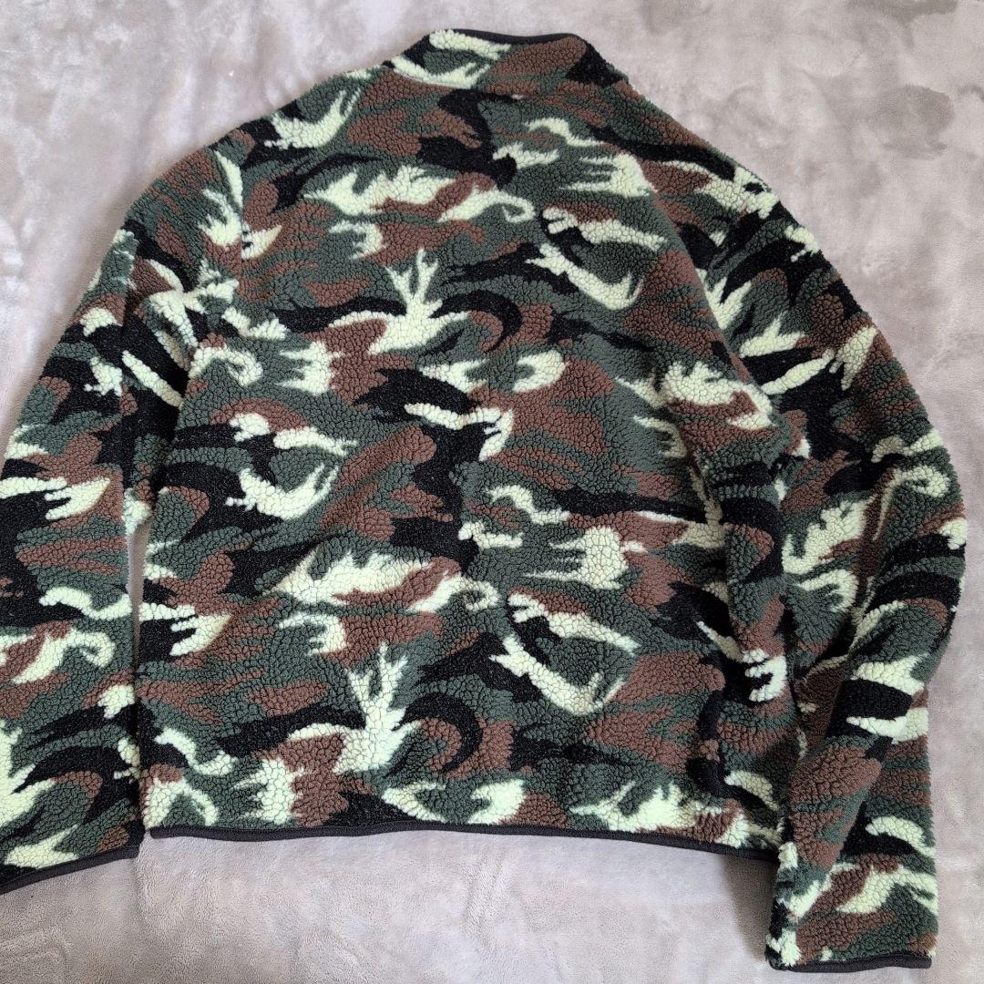 EVISU エヴィス ボアフリース ジャケット カモフラ柄 迷彩 エヴィス