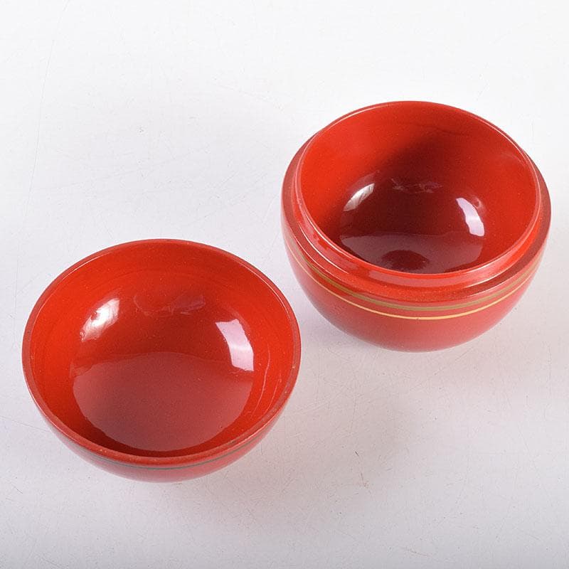 茶道具　加賀蒔絵師　和田寿峰作　独楽兎　日の丸　棗　共箱　V　6997